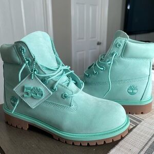 Mint Green 50th Anniversary Timberland Boots